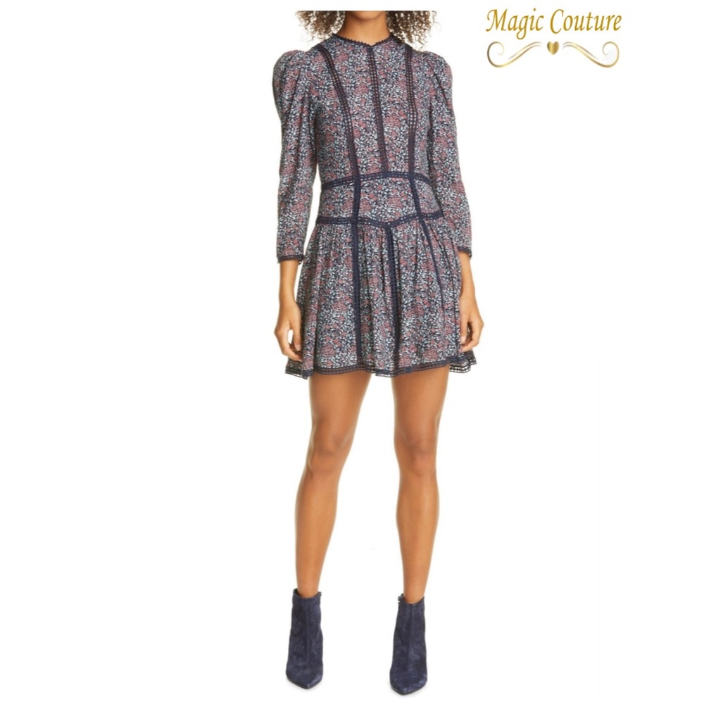 La Vie Rebecca Taylor Lilou Dress in Midnight Navy💙❤️💙 - Picture 1 of 16